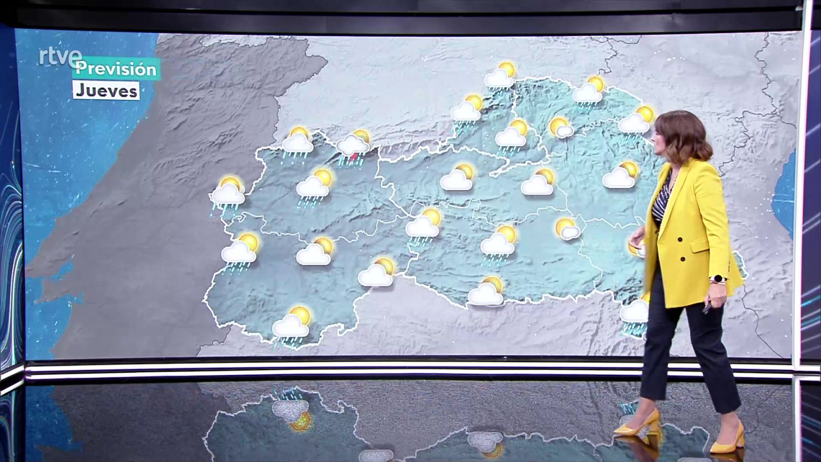 Una borrasca situada al oeste de Portugal va a seguir provocando inestabilidad y dejando cielos nubosos o cubiertos con precipitaciones que serán prácticamente generalizadas en la mitad occidental de la Península - ver ahora