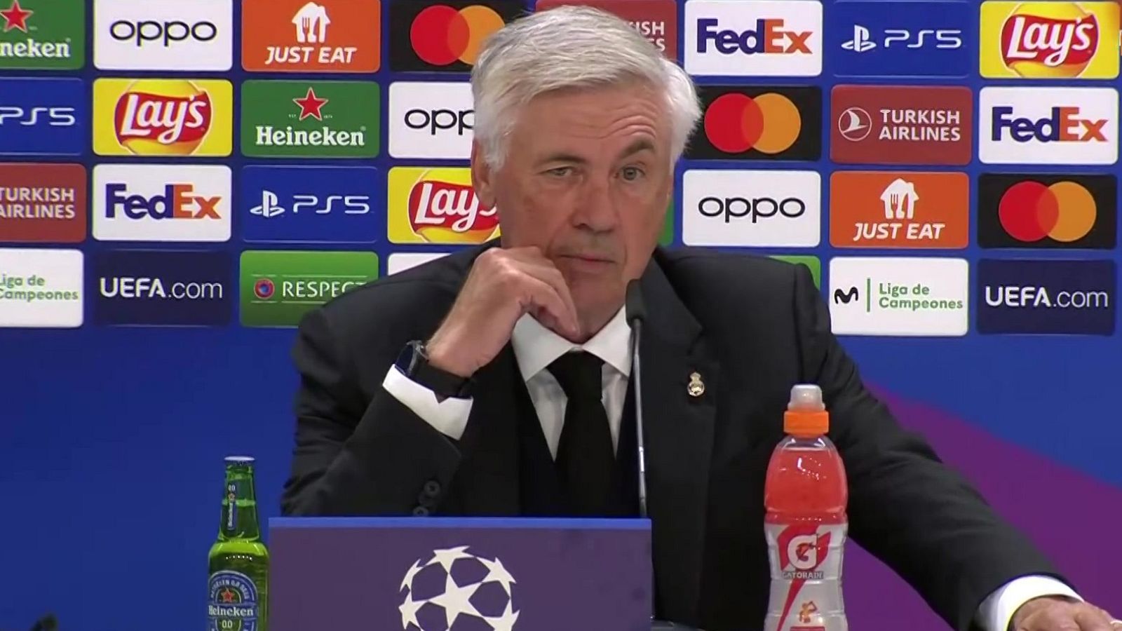 Ancelotti: "Le pido a mis jugadores un juego inteligente" - Estudio Estadio | Ver