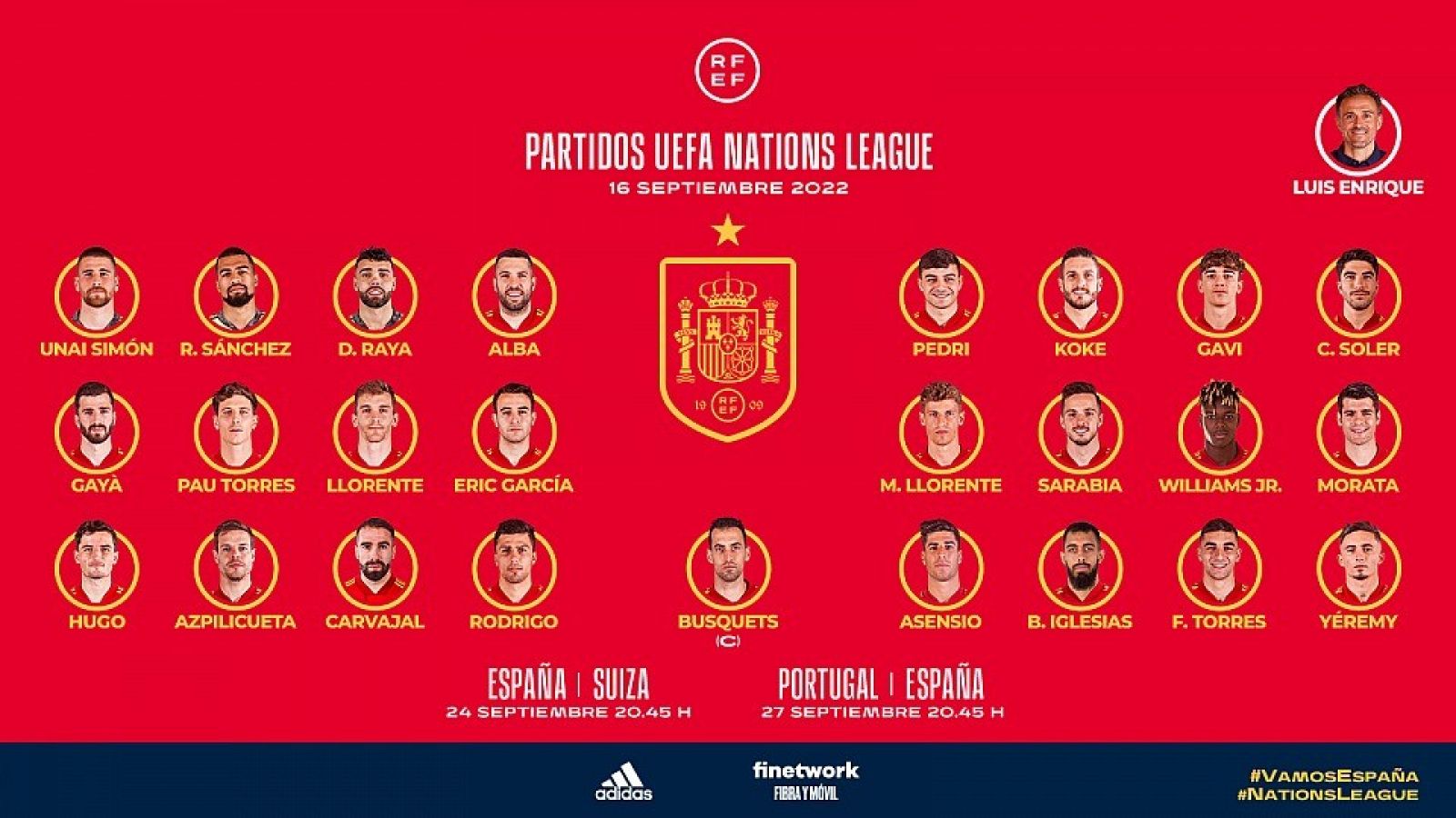 Luis Enrique ofrece la lista de convocados homenajeando a La Vuelta junto a Aitor Unzué