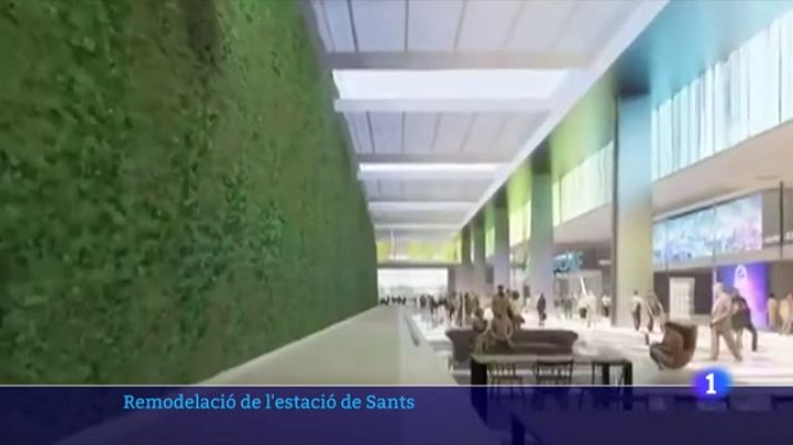 L'Informatiu - L'estació de Sants serà més oberta i amb llum natural