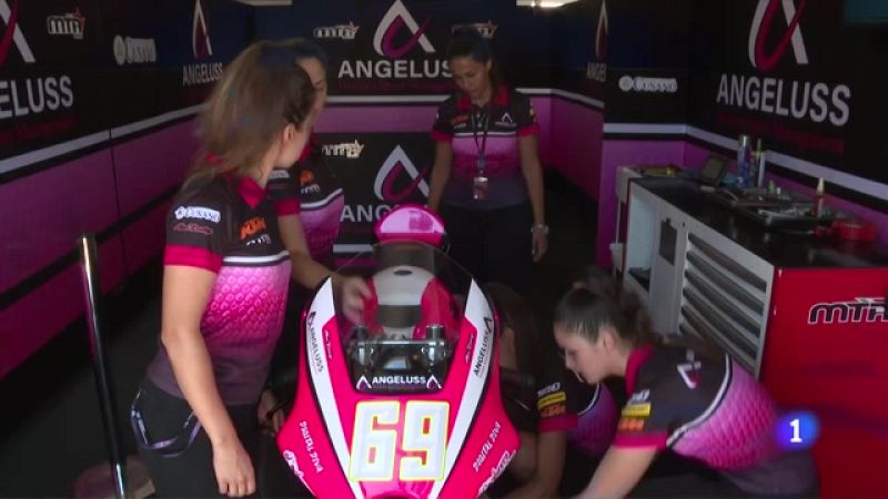 Un equipo íntegramente femenino correrá en Aragón en Moto3 | Ver