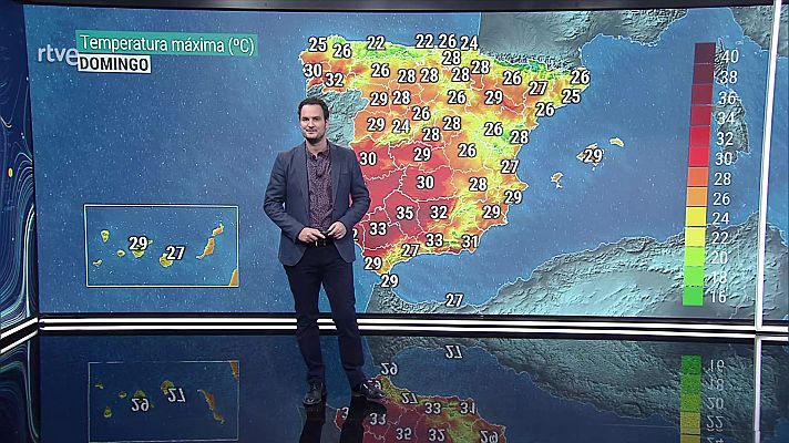 El tiempo - Cielos nubosos o con intervalos nubosos en Mallorca, Menorca y este de Cataluña esperándose chubascos y tormentas