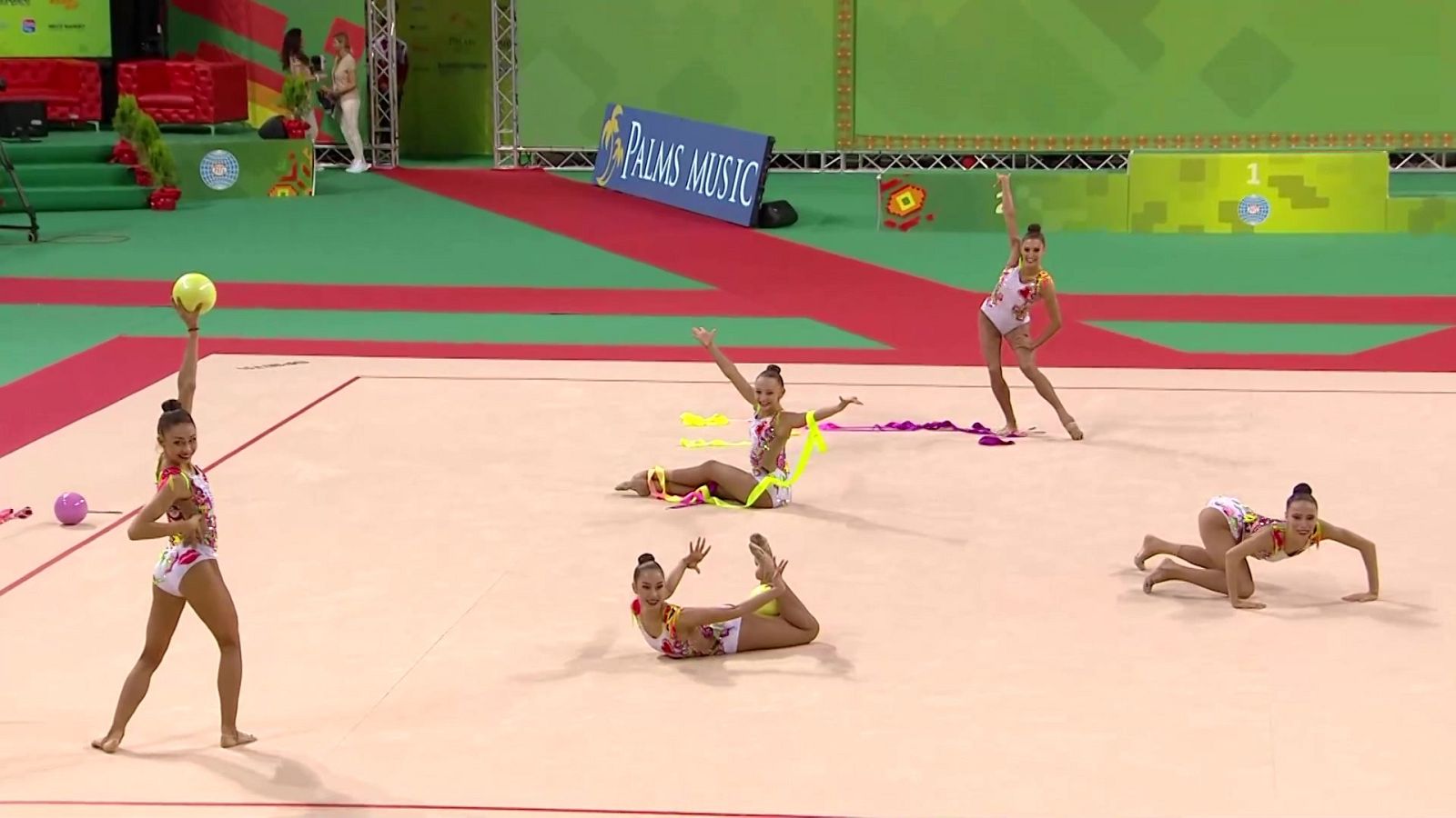 Gimnasia rítmica - Campeonato del Mundo. Final conjuntos Aparatos (2) - ver ahora