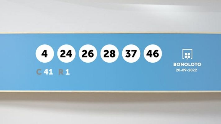 SELAE - Sorteo de la Lotería Bonoloto y Euromillones del 20/09/2022