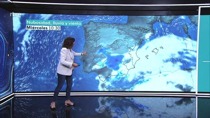 El tiempo - Chubascos localmente fuertes en Extremadura y oeste de Andalucía, y no se descarta en la Ibérica oriental