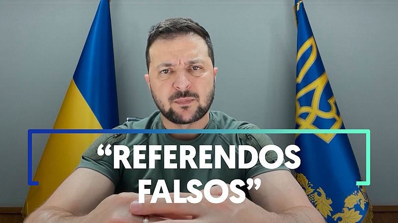 Zelenski contesta a Putin y al intento de anexión rusa de nuevos territorios
