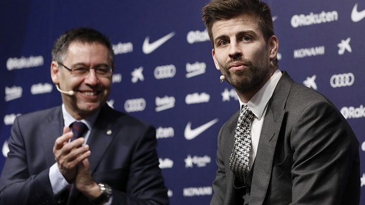 Informativo 24h - El contrato de Piqué en 2018 ascendía a 28,4 millones brutos por temporada, según El Mundo