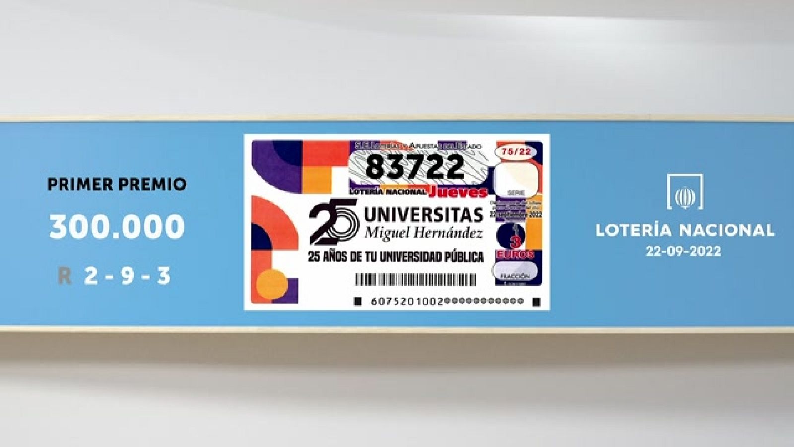 Sorteo de la Lotería Nacional del 22/09/2022 - Ver ahora
