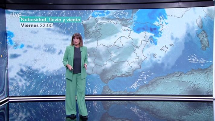 El tiempo - Aumento con nubes de evolución en el tercio este, sur y centro peninsular, así como en el resto de Baleares, con chubascos y tormentas