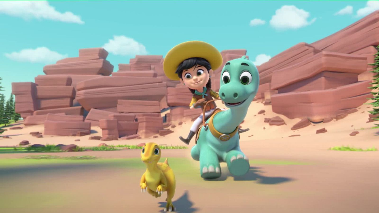 Clover tiene miedo a las alturas - Dino Ranch | Ver