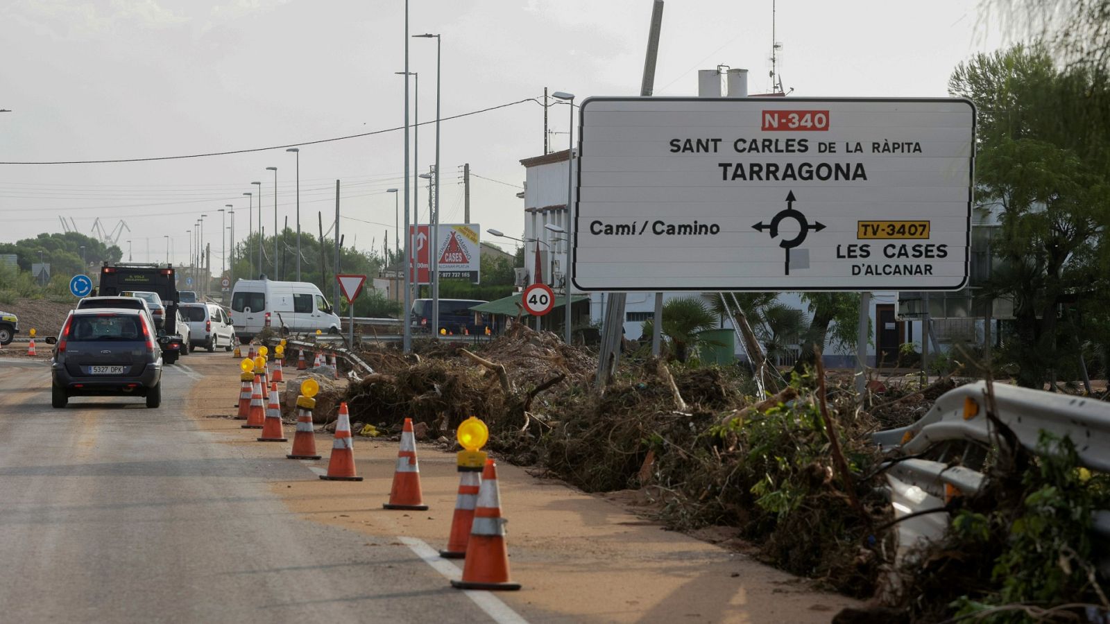 Tarragona hace balance de daños y destrozos tras las fuertes lluvias del viernes