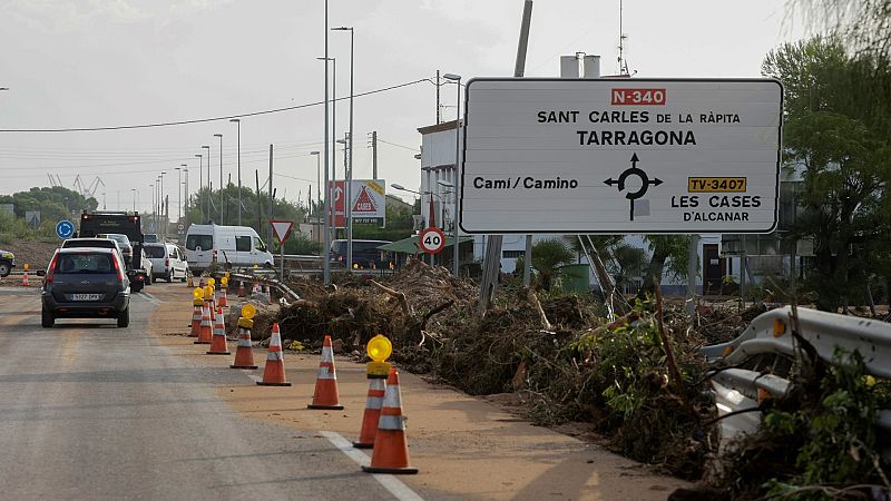 Tarragona hace balance de daños y destrozos tras las fuertes lluvias del viernes