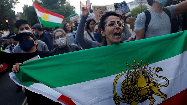 Telediario Fin de Semana - Se extienden por el mundo las protestas en contra del régimen iraní por la muerte de Mahsa Amini