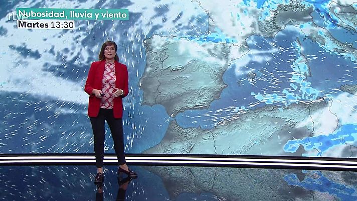 El tiempo - Precipitaciones localmente fuertes y con tormentas en Murcia, Alicante, sur de Valencia y Baleares