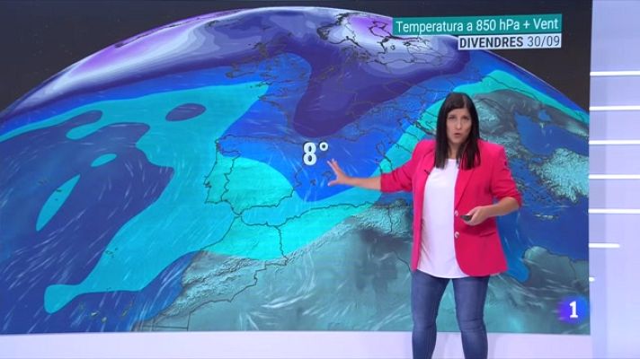 El temps - Vent fort, ruixats, fresca de nit i suavitat a migdia