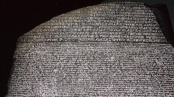 Telediario 1 - El desciframiento de la piedra Rosetta cumple 200 años