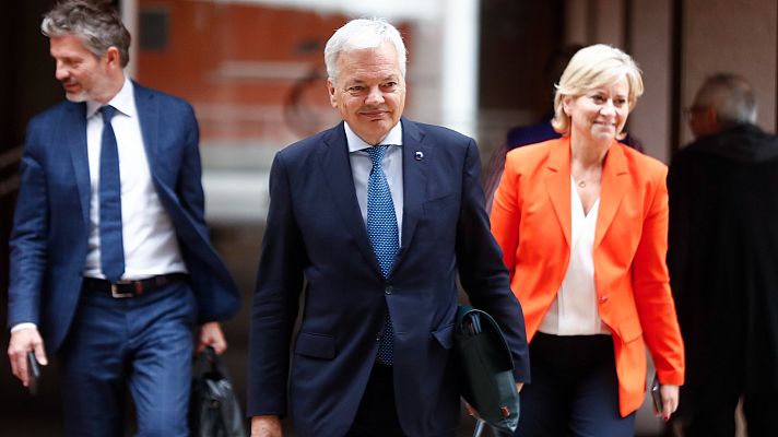 Telediario 1 - El comisario Reynders urge a una renovación del CGPJ y después negociar su reforma durante su visita a España