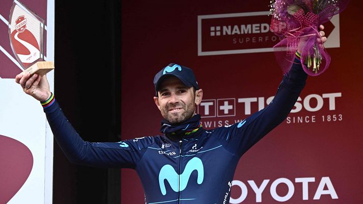 Telediario 2 - Alejandro Valverde logra el segundo puesto en la Copa Agostoni