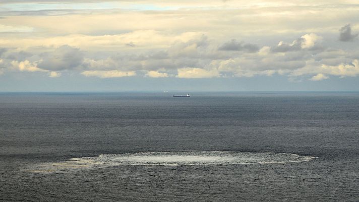 Telediario 1 - Preocupación por el daño ambiental de las fugas de gas del Nord Stream