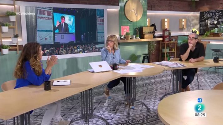 Cafè d'idees - Ernest Maragall, Jordi Muñoz (CEO) i Carmen Claudín (CIDOB)