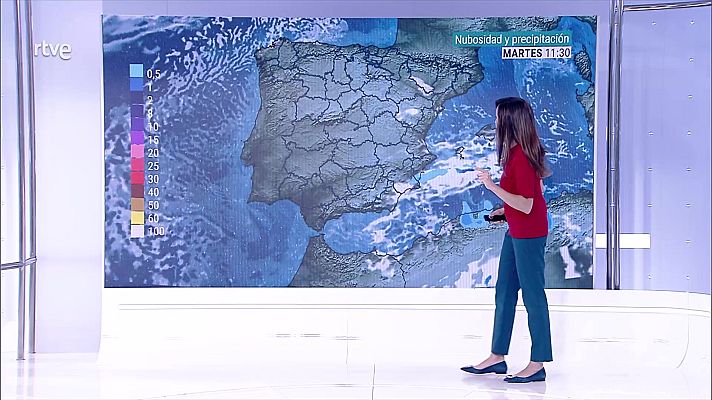 El tiempo - Posibilidad de tormentas localmente fuertes en el sureste de Castilla-La Mancha y noreste de Andalucía