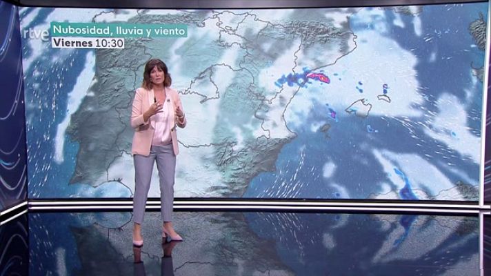 El tiempo - Descensos notables de las máximas en el entorno del alto Ebro. Intervalos de viento fuerte en la costa noroeste de Galicia, Estrecho y Canarias