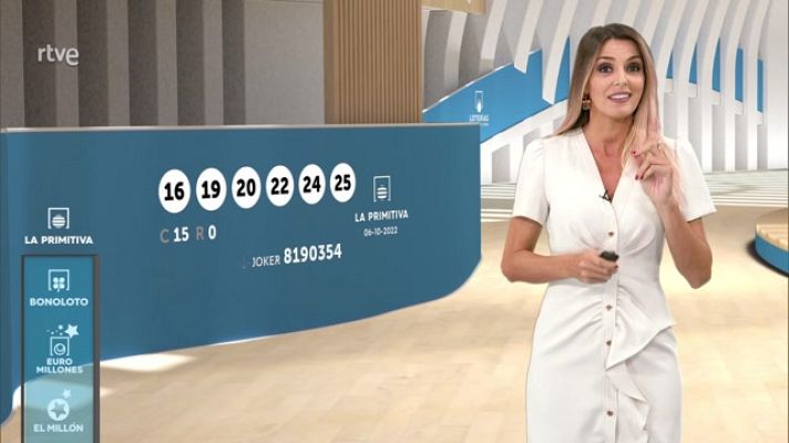 Loterías - Sorteo de la Lotería Nacional, Bonoloto, Primitiva - 06/10/2022
