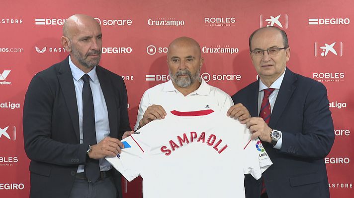 Noticias Andalucía - Presentación de Sampaoli en el Sevilla F.C.