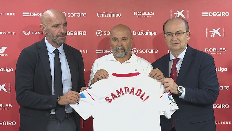 Presentación de Sampaoli en el Sevilla F.C. - Ver ahora