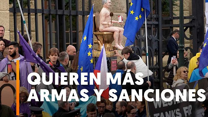 Modo Digital - Manifestantes piden ante la cumbre de Praga más armas para los ucranianos