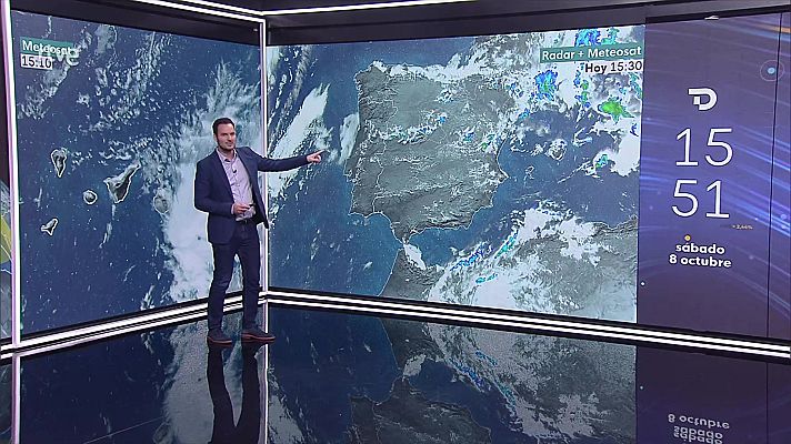 El tiempo - Chubascos y tormentas localmente fuertes en el norte de Aragón, Cataluña, entorno de la Ibérica oriental y Menorca