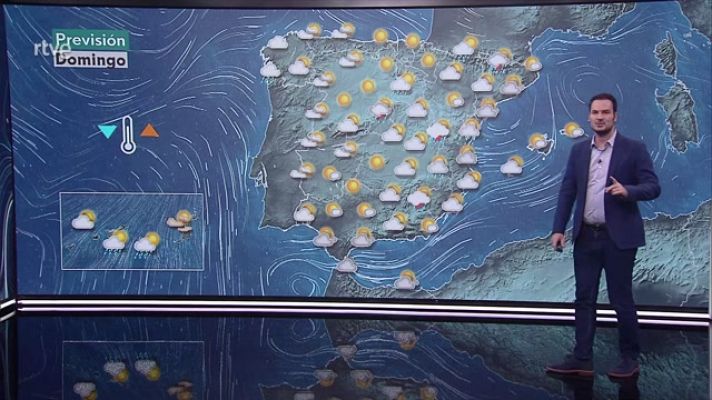 El tiempo - Intervalos de viento fuerte del este o noreste en el litoral gallego y de levante en el Estrecho