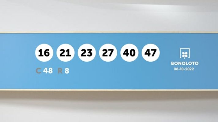 SELAE - Sorteo de la Lotería Bonoloto del 08/10/2022