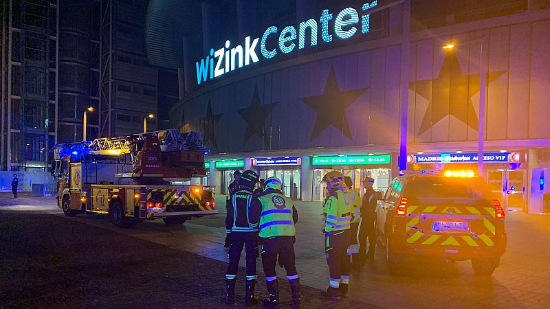 Unas 3.500 personas han sido atendidas tras un leve incendio en un altavoz y una pantalla durante el Madrid 'Oktoberfest' celebrado este sábado en el Wizink Center.