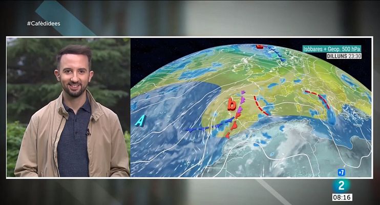 El temps - Dilluns ensopit i amb ruixats aïllats