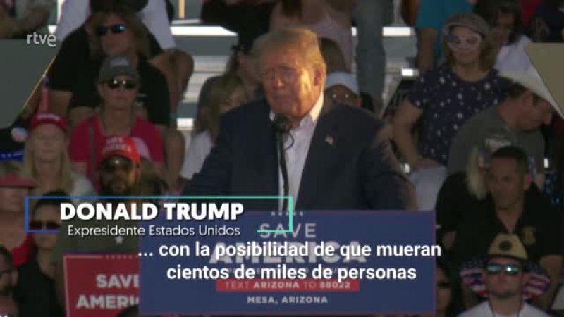 Trump responsabiliza a Biden de llevarnos a una Tercera Guerra Mundial
