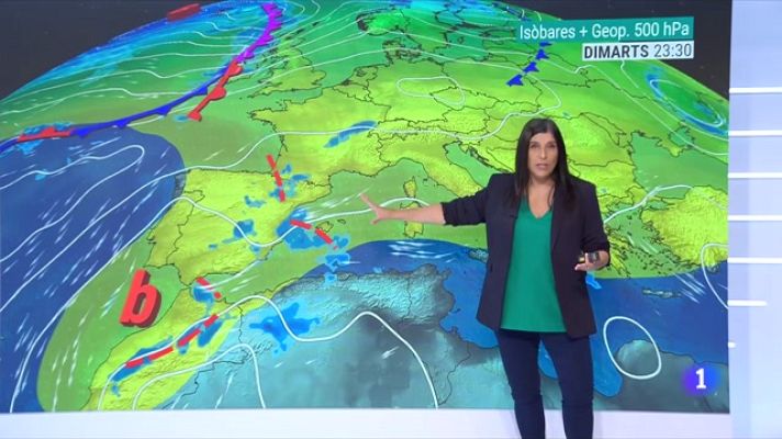 El temps - La setmana arrenca amb cel variable, ruixats i fresca