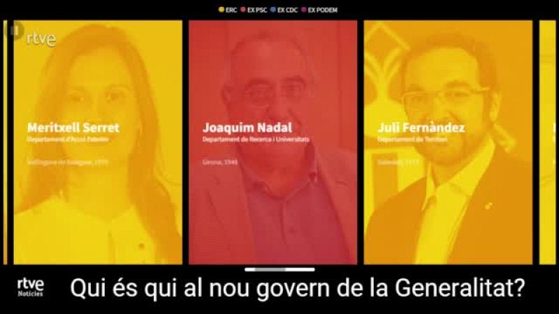 Els perfils dels 7 nous consellers del Govern