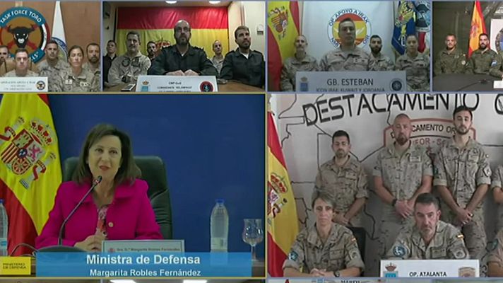 Informativo 24h - Defensa felicita a los militares desplegados en el exterior y agradece su labor en el Día de la Fiesta Nacional
