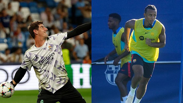 Telediario 1 - Courtois no se recupera a tiempo para el Clásico; Koundé sí