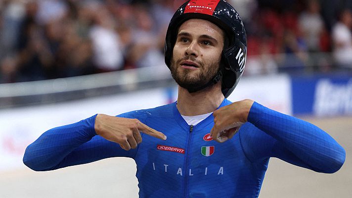 Ciclismo - Filippo Ganna, campeón de persecución y récord del mundo