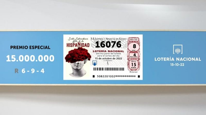 Sorteo de la Lotería Nacional del 15/10/2022 - Ver ahora
