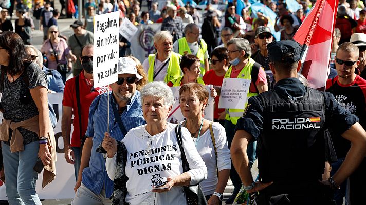 Telediario Fin de Semana - Miles de personas exigen en Madrid pensiones dignas