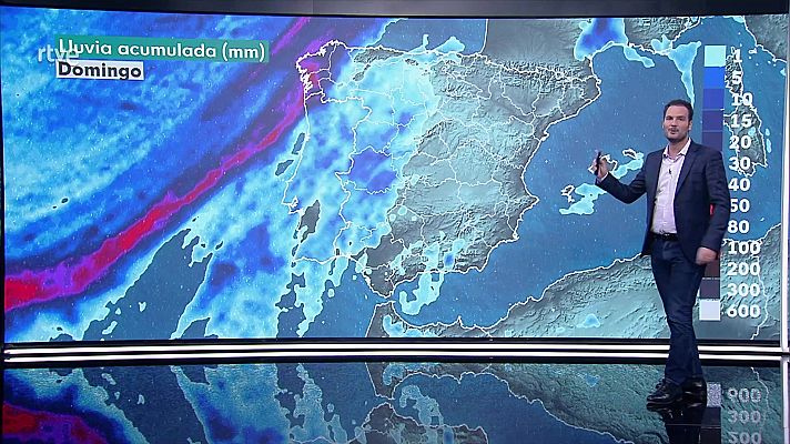 El tiempo - Precipitaciones, localmente fuertes y persistentes en el litoral noroeste de Galicia a partir de la tarde