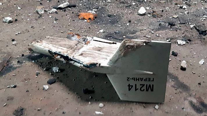 Telediario 1 - Drones iraníes 'suicidas', se estrellan con explosivos y se emplean para ataques selectivos
