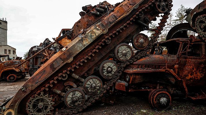 Telediario 1 - Limán, el bastión ruso liberado por Ucrania que lleva medio año sin luz ni agua