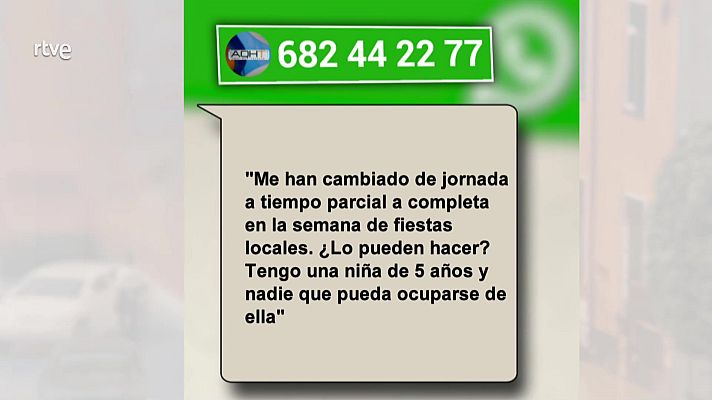 Aquí hay trabajo - No pueden convertir tu contrato parcial en completo si tú no