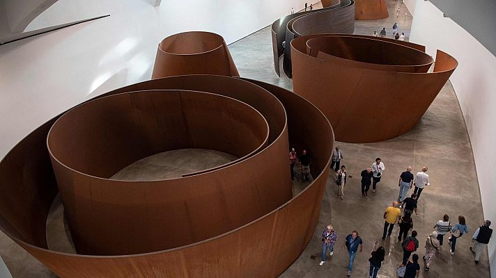 Telediario 2 - La materia del tiempo, la sala del Guggenheim dedicada a Richard Serra