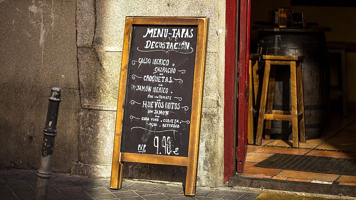 Telediario 1 - Los menús de los restaurantes, más caros por la inflación