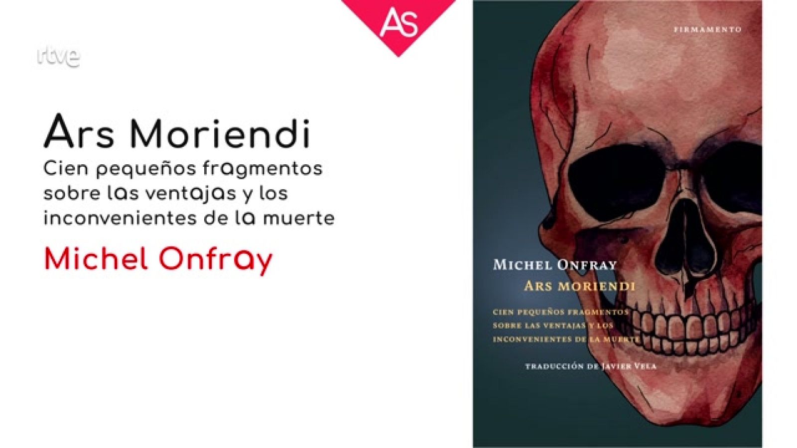 Salvador Gómez Valdés recomienda la lectura de 'Ars moriendi', de Michel Onfray.